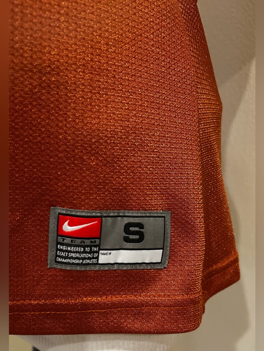 Nike Texas Longhorns #1 Football Jersey Womens Small Team Authentic Burnt Orange - Picture 7 of 11